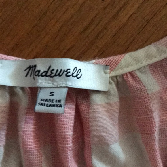 Madewell crop Swing Tank Top in Petal Plaid pink size small - Picture 4 of 5